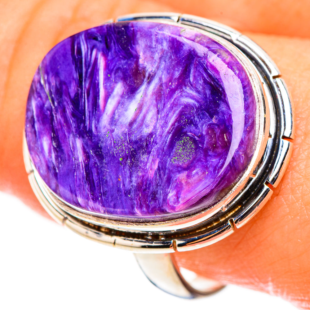 Charoite Rings handcrafted by Ana Silver Co - RING124084