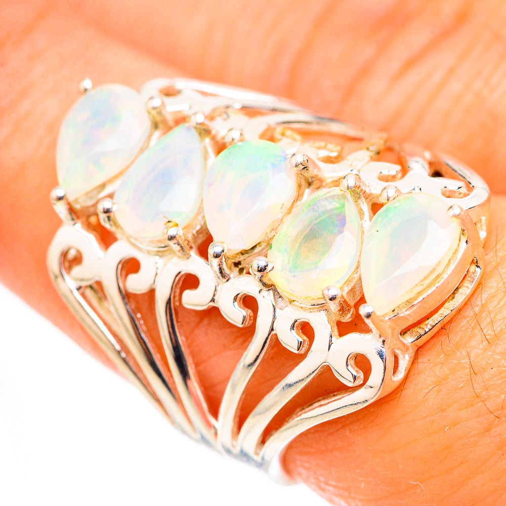 Ethiopian Opal Rings handcrafted by Ana Silver Co - RING124088