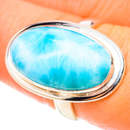 Larimar Rings handcrafted by Ana Silver Co - RING124092