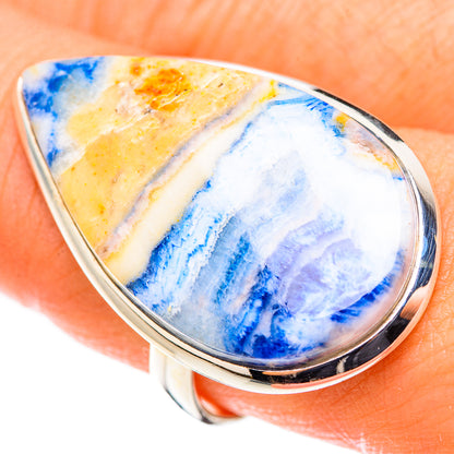 Blue Scheelite Rings handcrafted by Ana Silver Co - RING124095