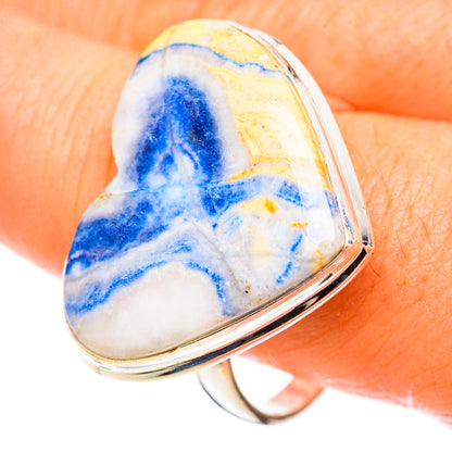 Blue Scheelite Rings handcrafted by Ana Silver Co - RING124102
