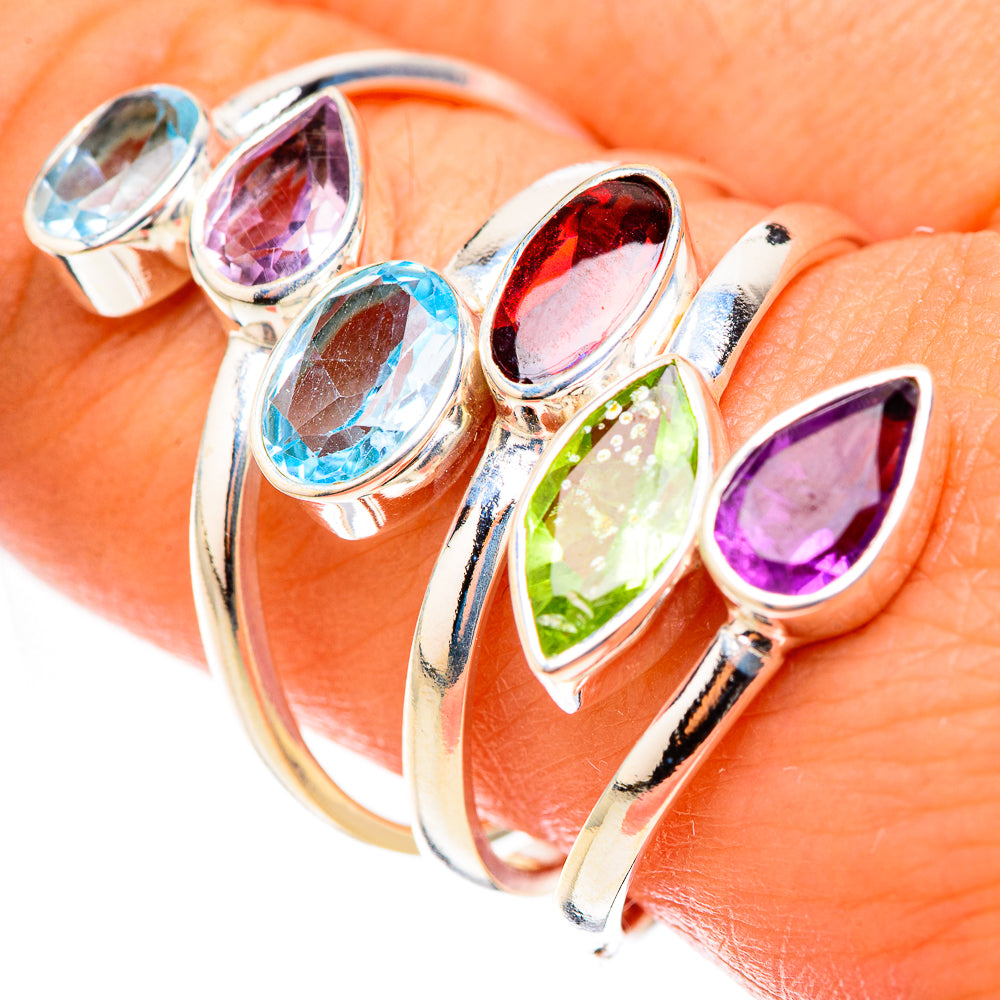 Garnet Rings handcrafted by Ana Silver Co - RING124114