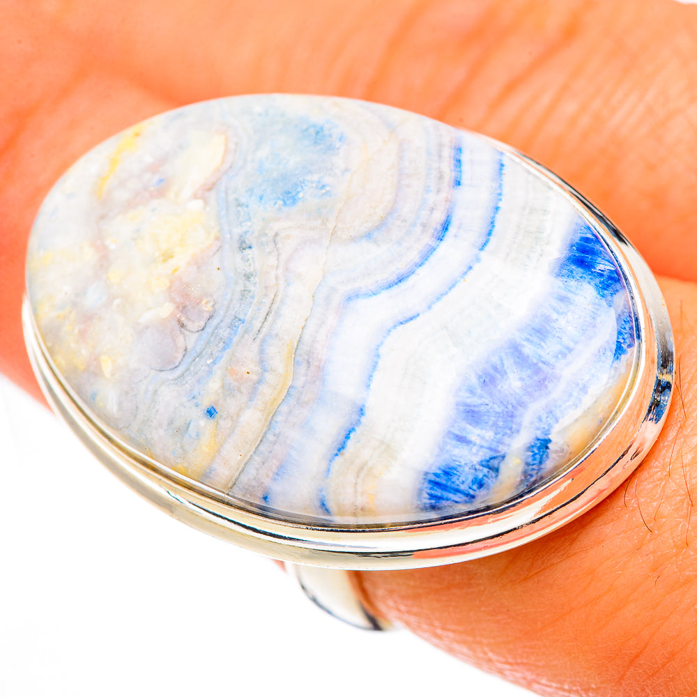 Blue Scheelite Rings handcrafted by Ana Silver Co - RING124124