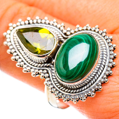 Malachite Rings handcrafted by Ana Silver Co - RING124129