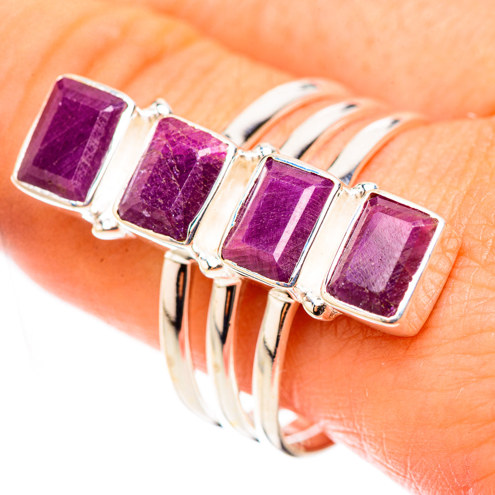 Ruby Rings handcrafted by Ana Silver Co - RING124130