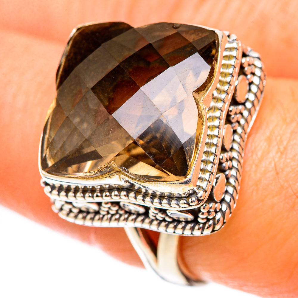 Smoky Quartz Rings handcrafted by Ana Silver Co - RING124132