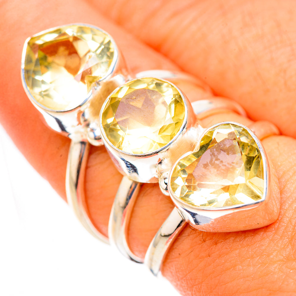 Citrine Rings handcrafted by Ana Silver Co - RING124142