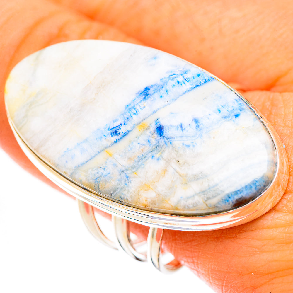 Blue Scheelite Rings handcrafted by Ana Silver Co - RING124150