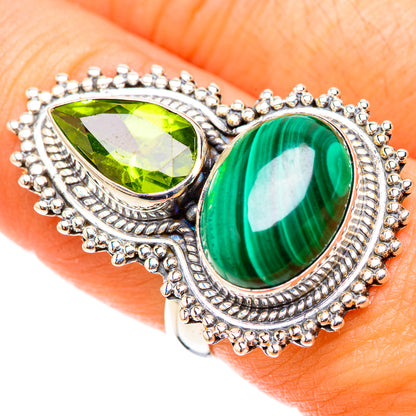 Malachite Rings handcrafted by Ana Silver Co - RING124154