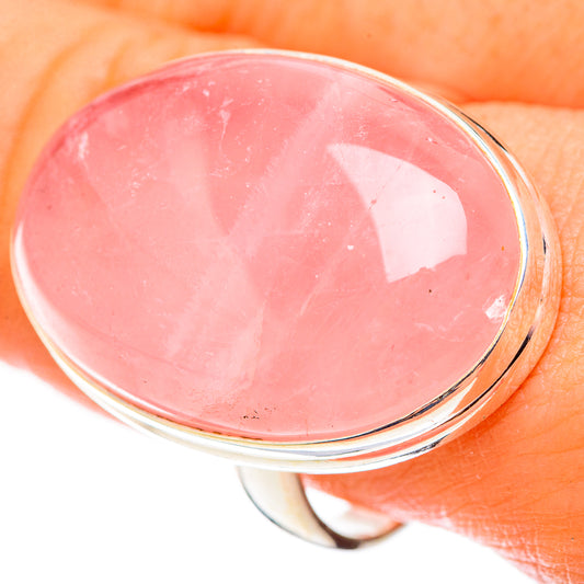 Rose Quartz Rings handcrafted by Ana Silver Co - RING124155
