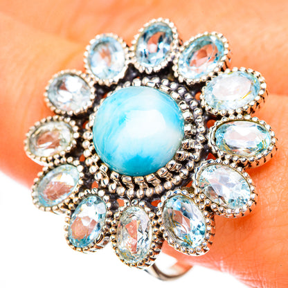 Larimar Rings handcrafted by Ana Silver Co - RING124169