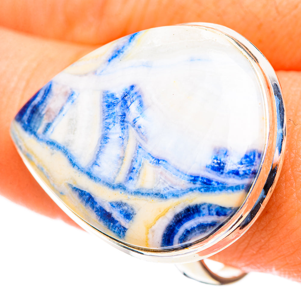 Blue Scheelite Rings handcrafted by Ana Silver Co - RING124176