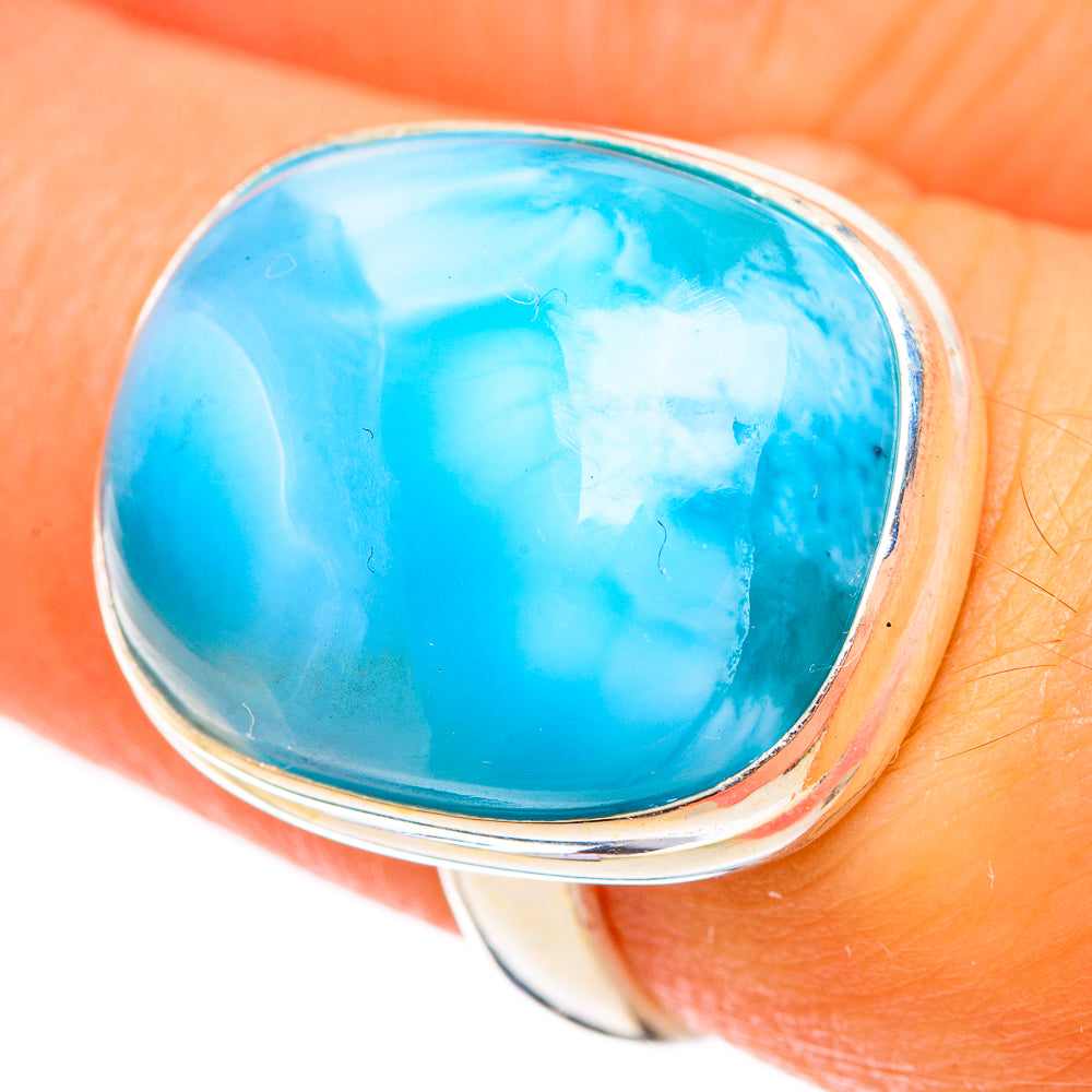 Larimar Rings handcrafted by Ana Silver Co - RING124197