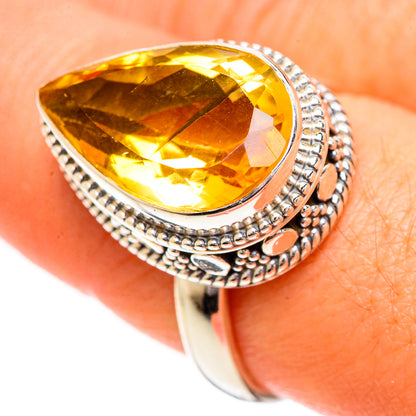 Citrine Rings handcrafted by Ana Silver Co - RING124206