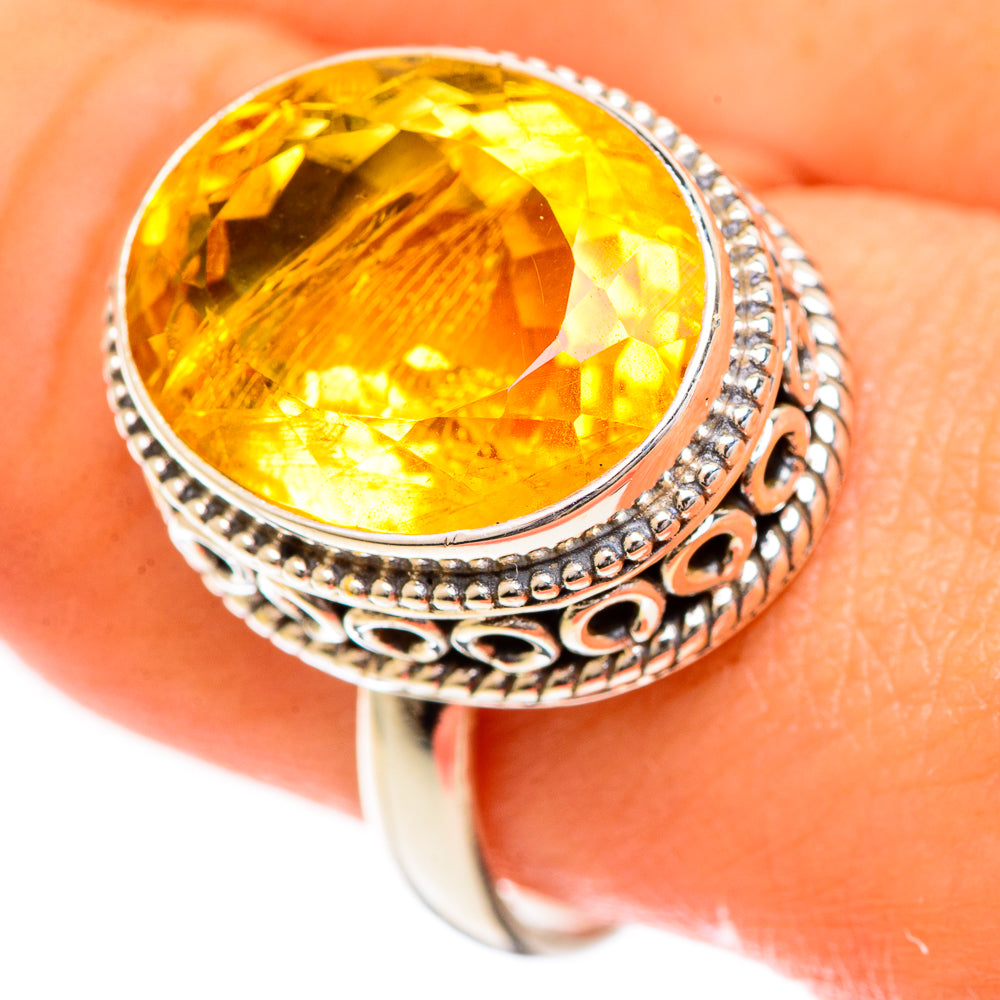 Citrine Rings handcrafted by Ana Silver Co - RING124207