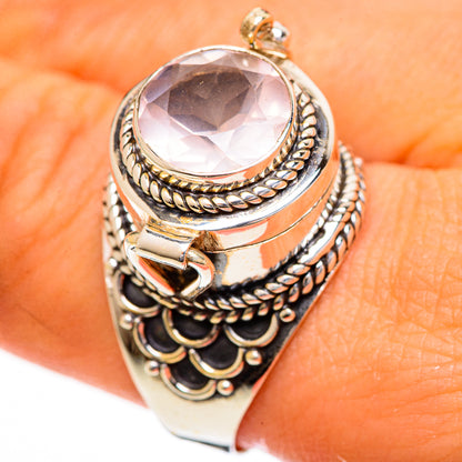 Rose Quartz Rings handcrafted by Ana Silver Co - RING124209