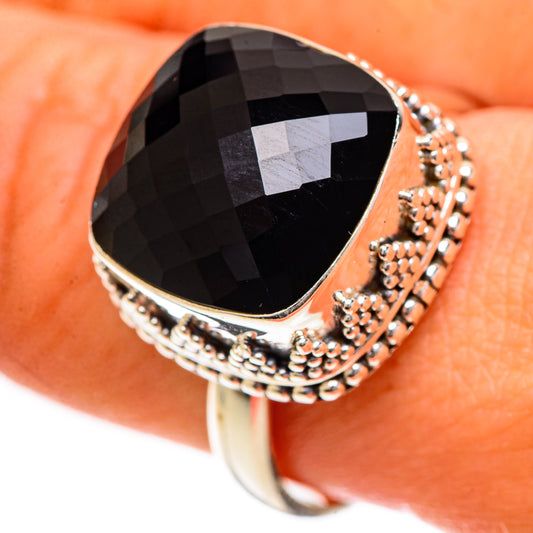 Black Onyx Rings handcrafted by Ana Silver Co - RING124214