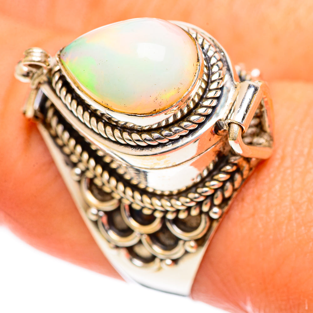 Ethiopian Opal Rings handcrafted by Ana Silver Co - RING124221
