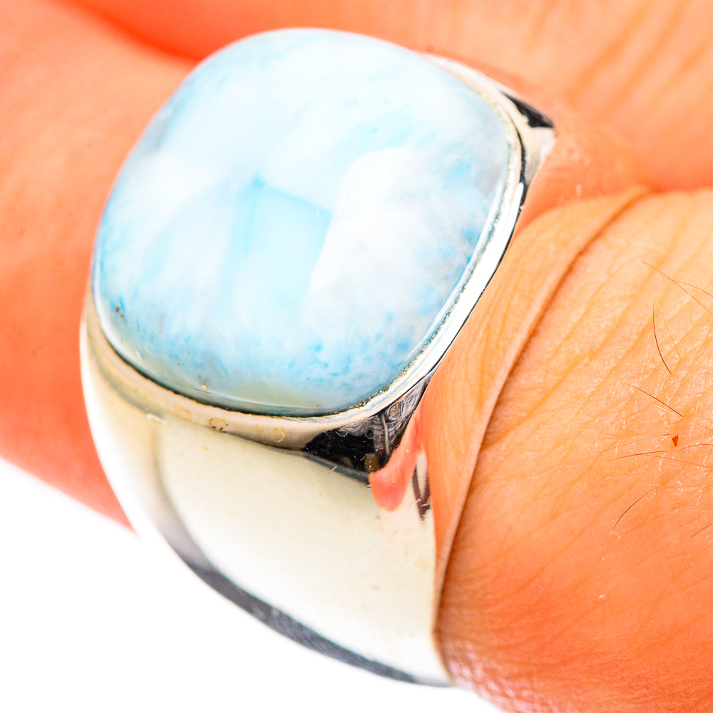Larimar Rings handcrafted by Ana Silver Co - RING124224