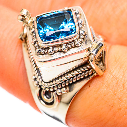 Swiss Blue Topaz Rings handcrafted by Ana Silver Co - RING124226