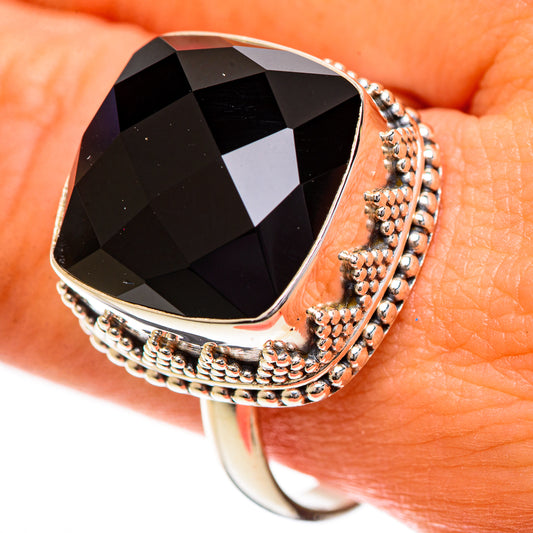 Black Onyx Rings handcrafted by Ana Silver Co - RING124241