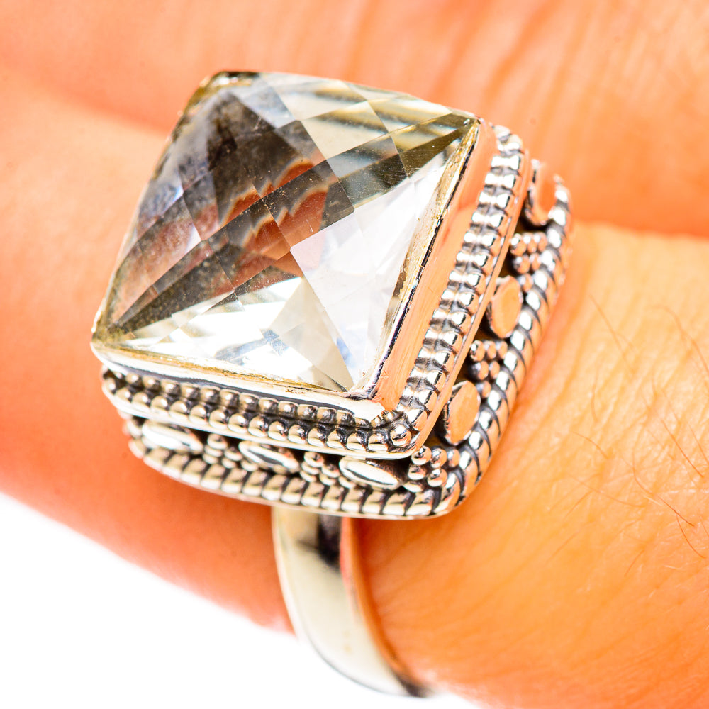White Quartz Rings handcrafted by Ana Silver Co - RING124243