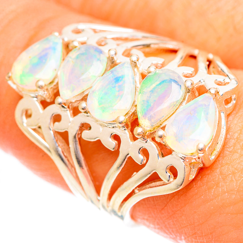 Ethiopian Opal Rings handcrafted by Ana Silver Co - RING124248