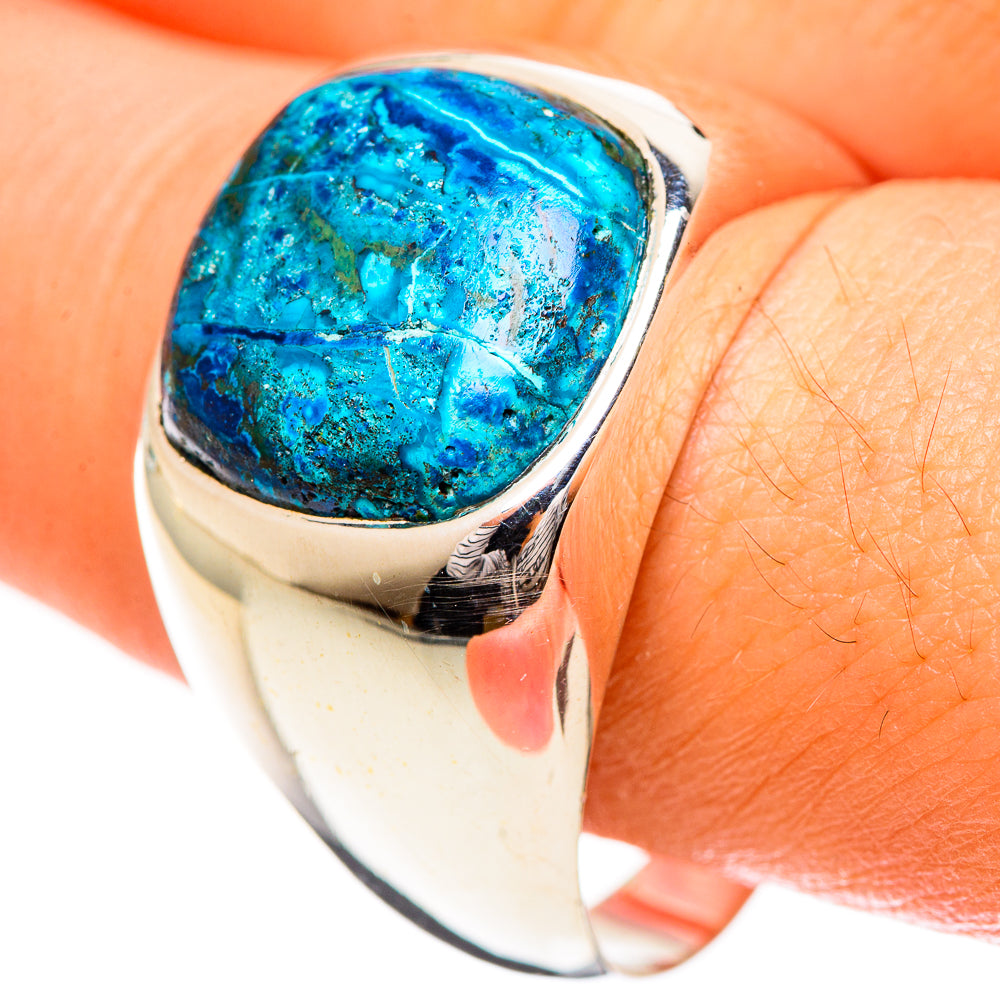 Chrysocolla Rings handcrafted by Ana Silver Co - RING124250