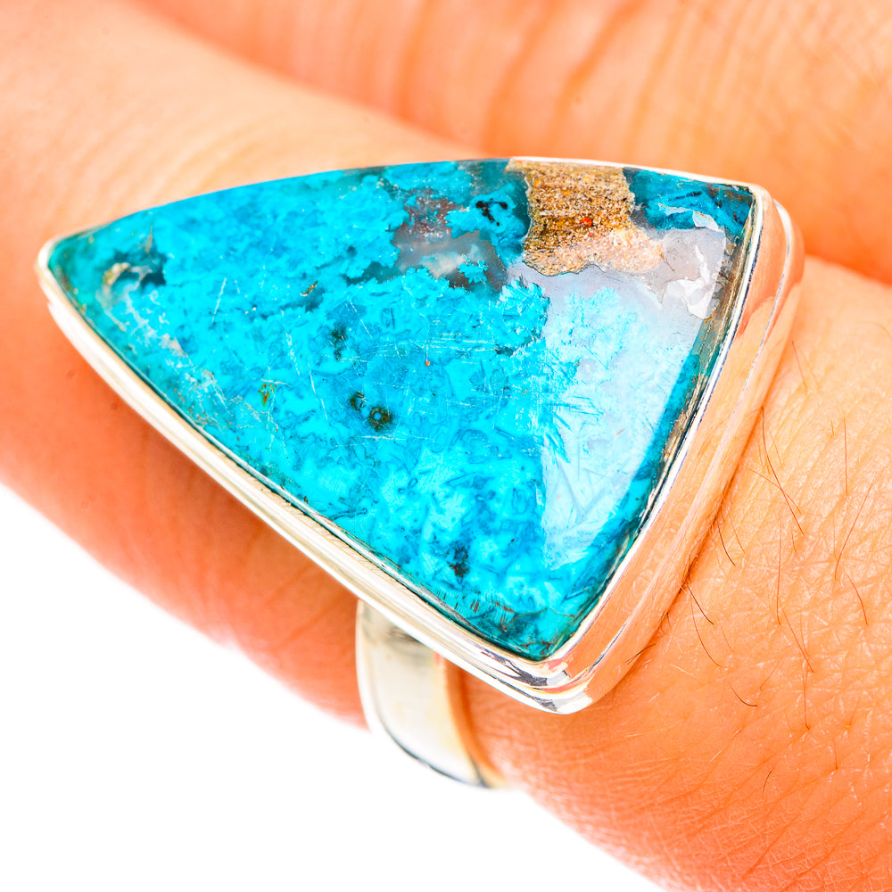 Chrysocolla Rings handcrafted by Ana Silver Co - RING124252