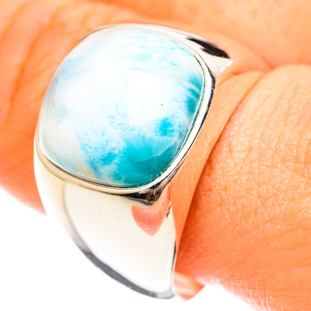 Larimar Rings handcrafted by Ana Silver Co - RING124256