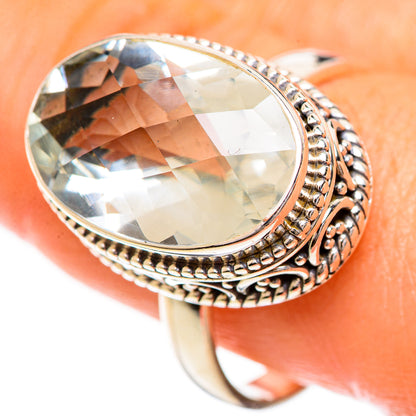 Green Amethyst Rings handcrafted by Ana Silver Co - RING124269