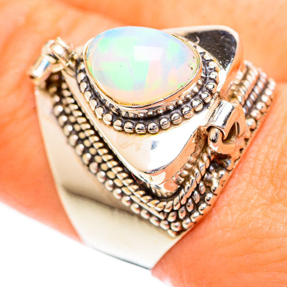 Ethiopian Opal Rings handcrafted by Ana Silver Co - RING124271