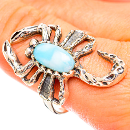 Larimar Rings handcrafted by Ana Silver Co - RING124281