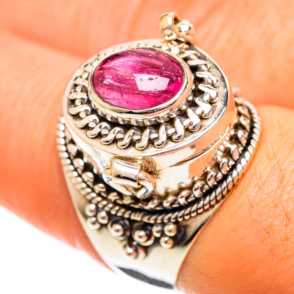 Pink Tourmaline Rings handcrafted by Ana Silver Co - RING124285