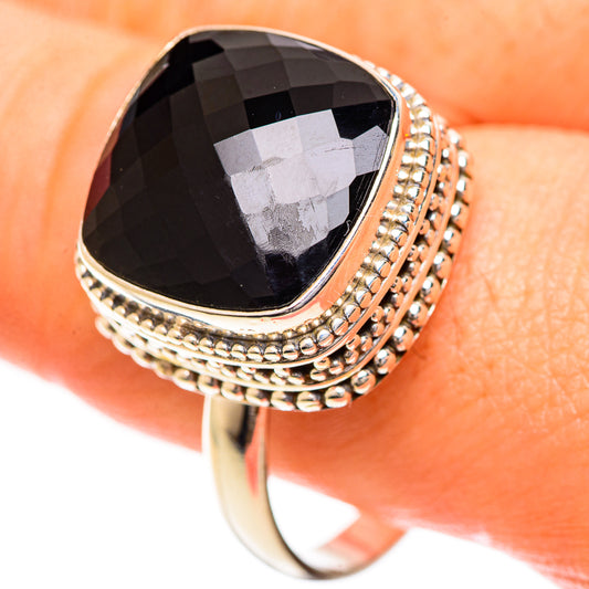 Black Onyx Rings handcrafted by Ana Silver Co - RING124289