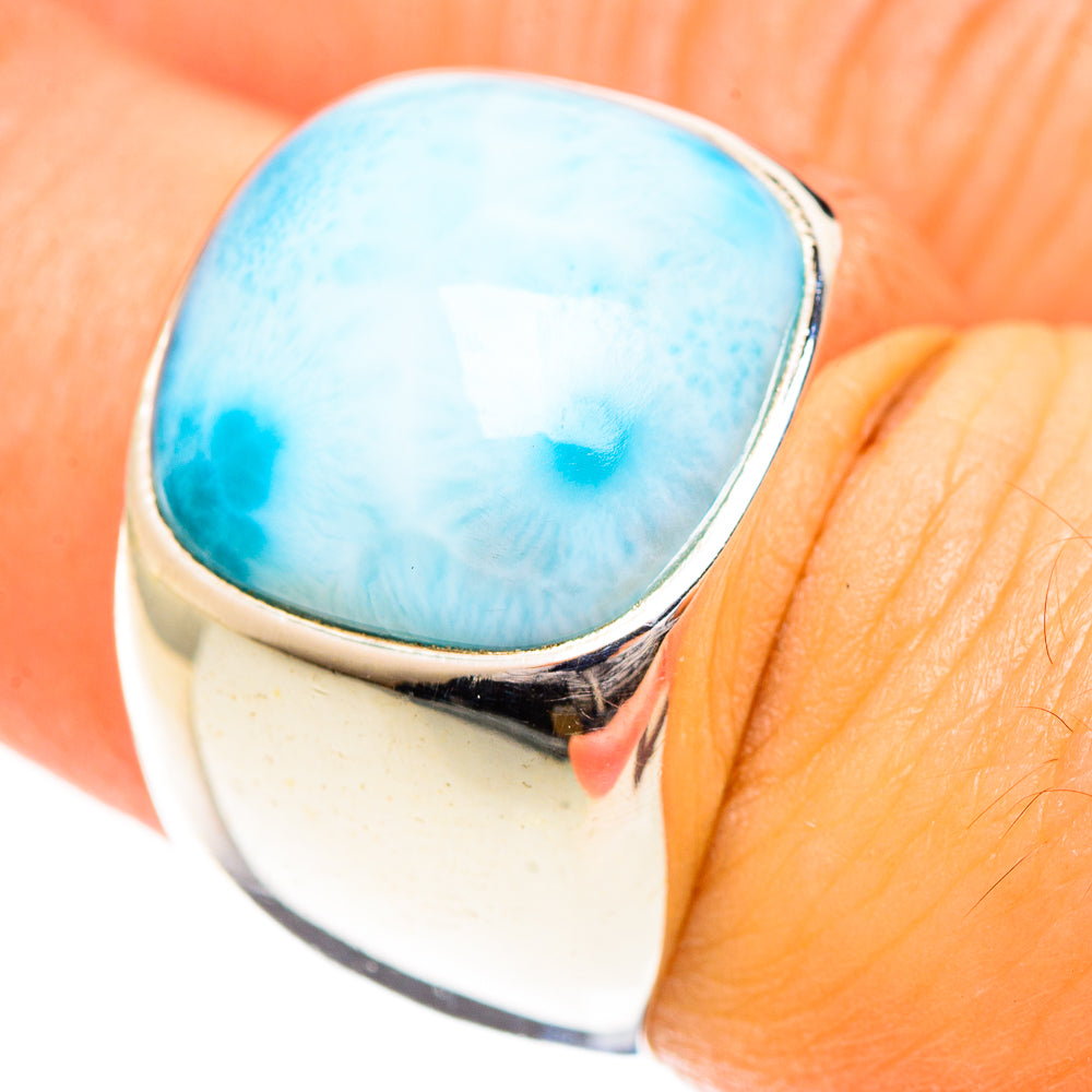 Larimar Rings handcrafted by Ana Silver Co - RING124298