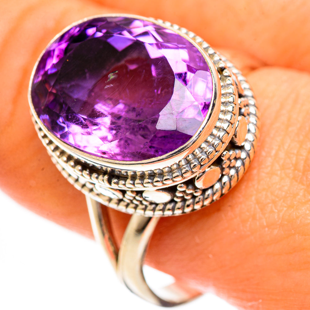 Amethyst Rings handcrafted by Ana Silver Co - RING124307
