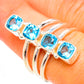 Swiss Blue Topaz Rings handcrafted by Ana Silver Co - RING124317