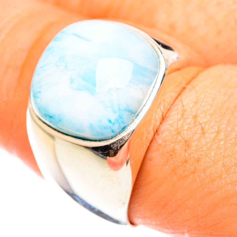 Larimar Rings handcrafted by Ana Silver Co - RING124318