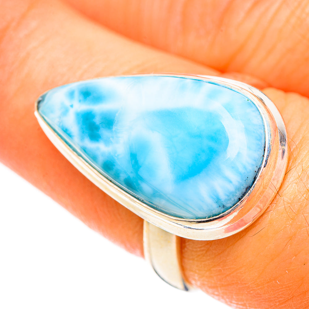 Larimar Rings handcrafted by Ana Silver Co - RING124319