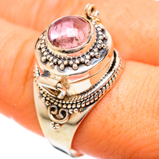 Pink Tourmaline Rings handcrafted by Ana Silver Co - RING124322