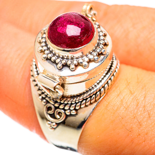 Pink Tourmaline Rings handcrafted by Ana Silver Co - RING124323
