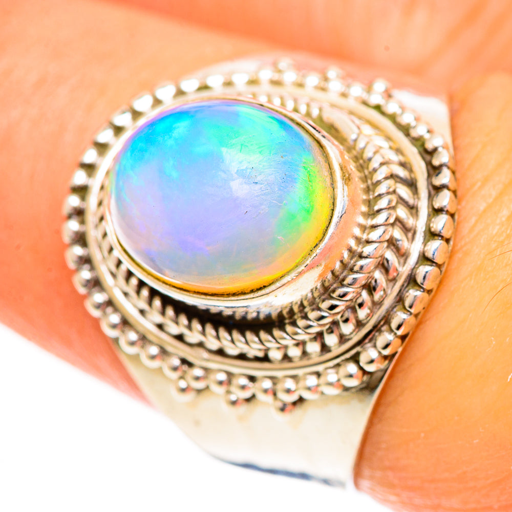 Ethiopian Opal Rings handcrafted by Ana Silver Co - RING124328