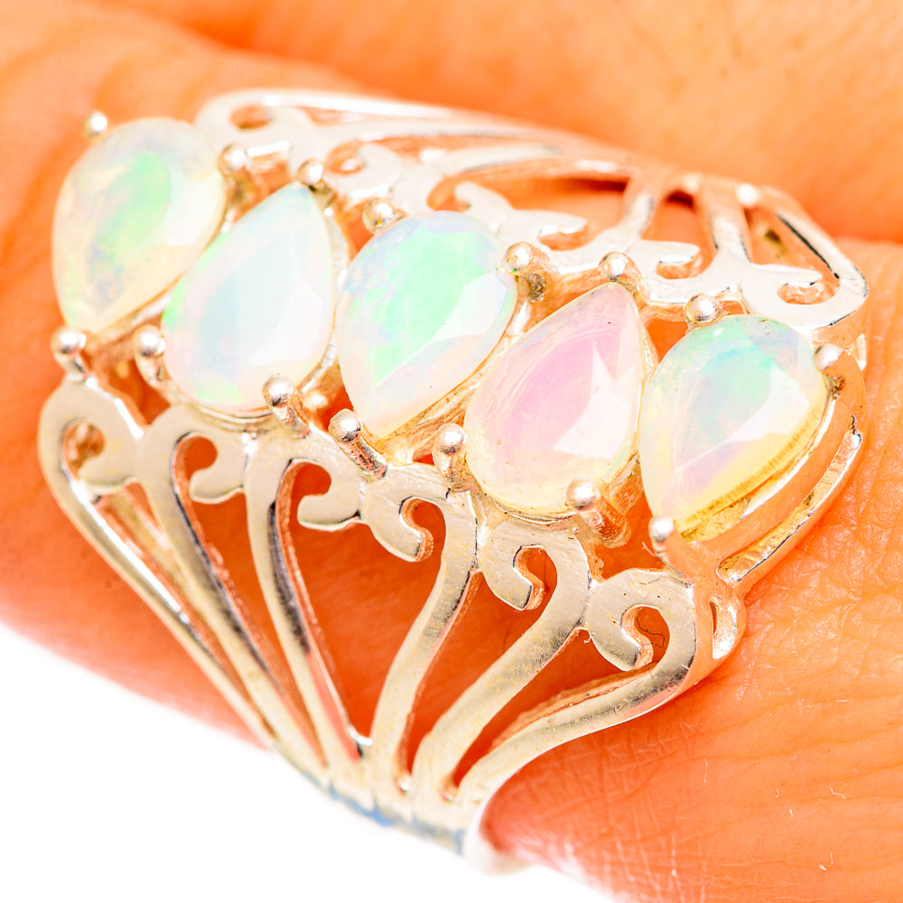 Ethiopian Opal Rings handcrafted by Ana Silver Co - RING124329