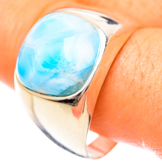Larimar Rings handcrafted by Ana Silver Co - RING124331
