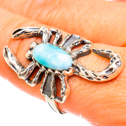 Larimar Rings handcrafted by Ana Silver Co - RING124337