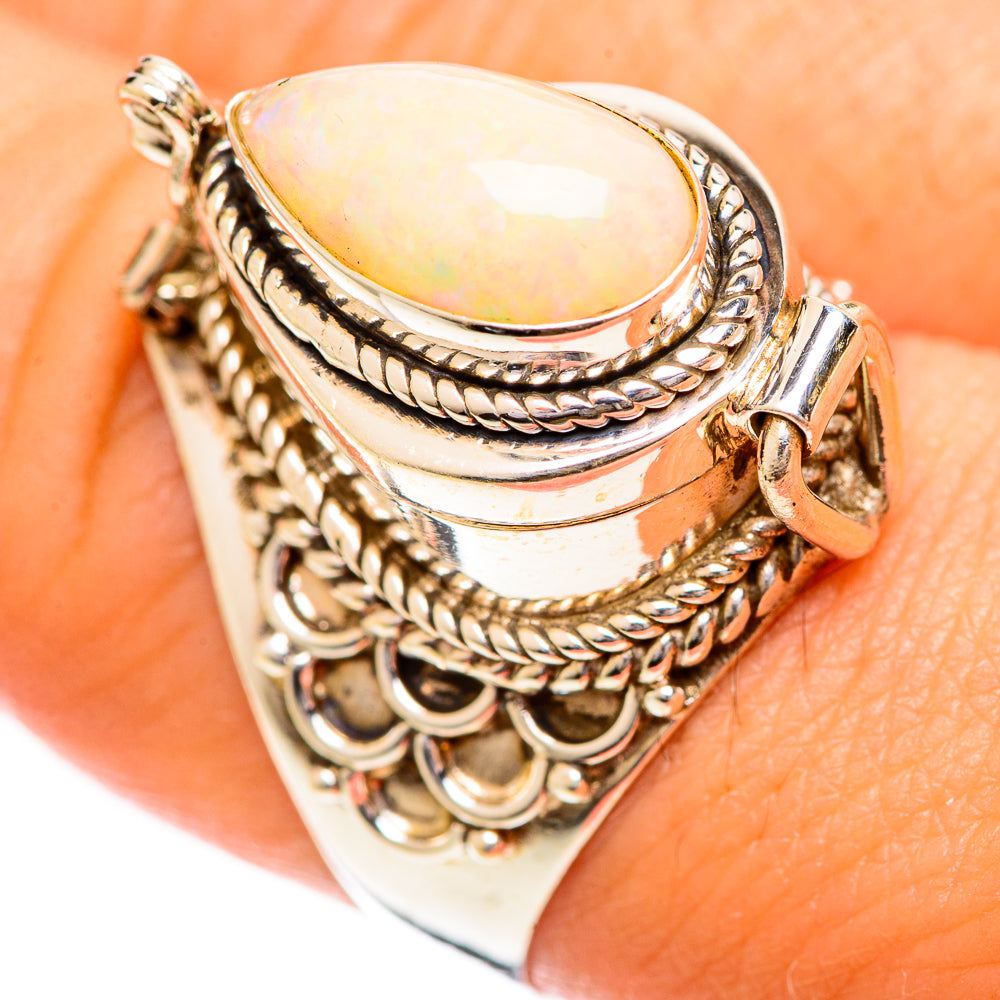 Ethiopian Opal Rings handcrafted by Ana Silver Co - RING124347