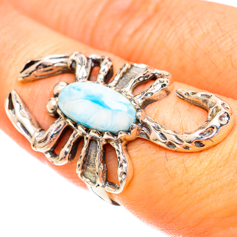 Larimar Rings handcrafted by Ana Silver Co - RING124355
