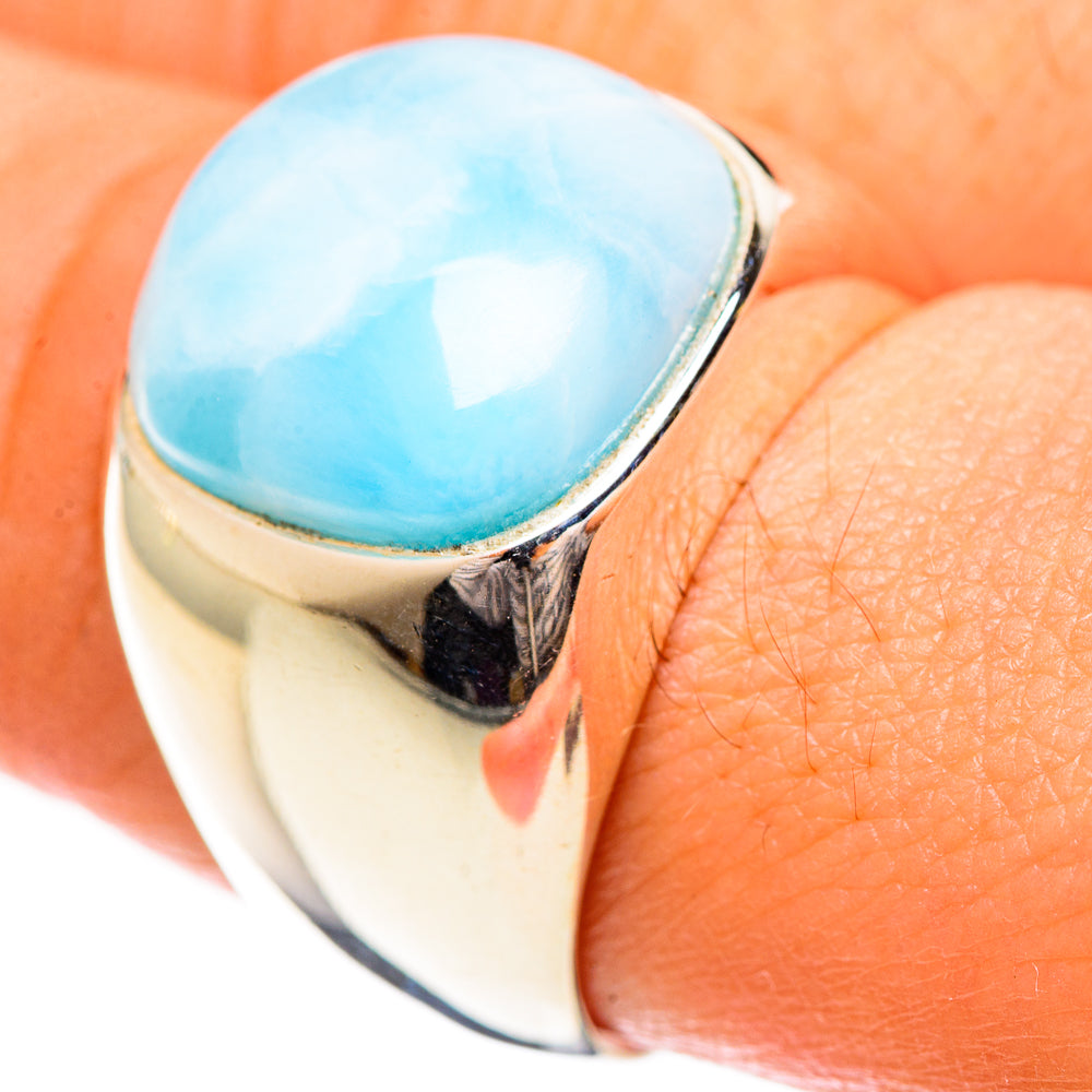 Larimar Rings handcrafted by Ana Silver Co - RING124356