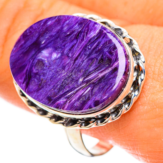 Charoite Rings handcrafted by Ana Silver Co - RING124360